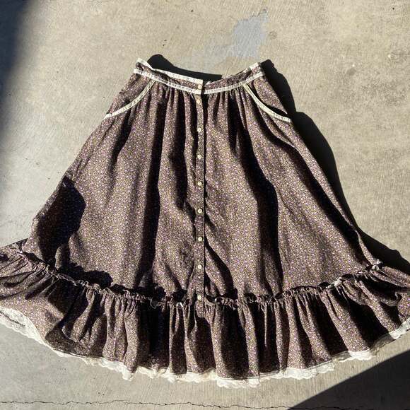 Vintage Jessica’s Gunnies San Francisco Cottagecore Floral Skirt - Picture 10 of 10